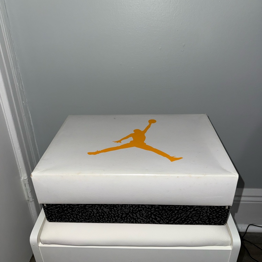 Jordan Sneakers Box with White and Black Design
